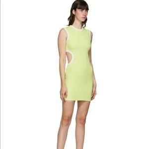 CHRISTOPHER ESBER SSENSE CUTOUT GREEN DRESS